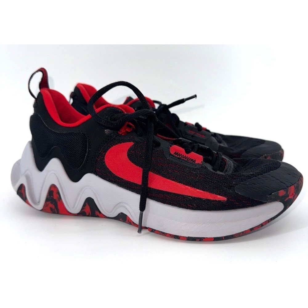 Nike Giannis Immortality 2 Mens Size 9.5 Red Black Basketball Shoes DM0825-005